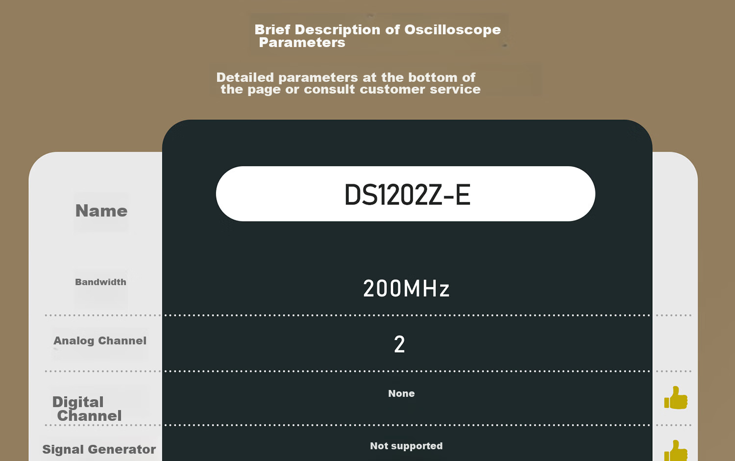 RIGOL DS1202Z-E Digital Oscilloscope, 200MHz Bandwidth, Dual Channel, Sampling Rate 1GSa/s 1
