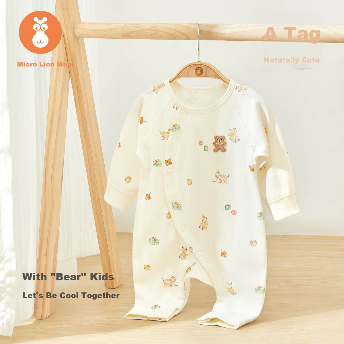 Wismorni Baby Romper Spring And Autumn Style, Unisex Infant Pure Cotton Clothing, Long-Sleeve Bodysuit, Crawling Suit, Fall Outfit