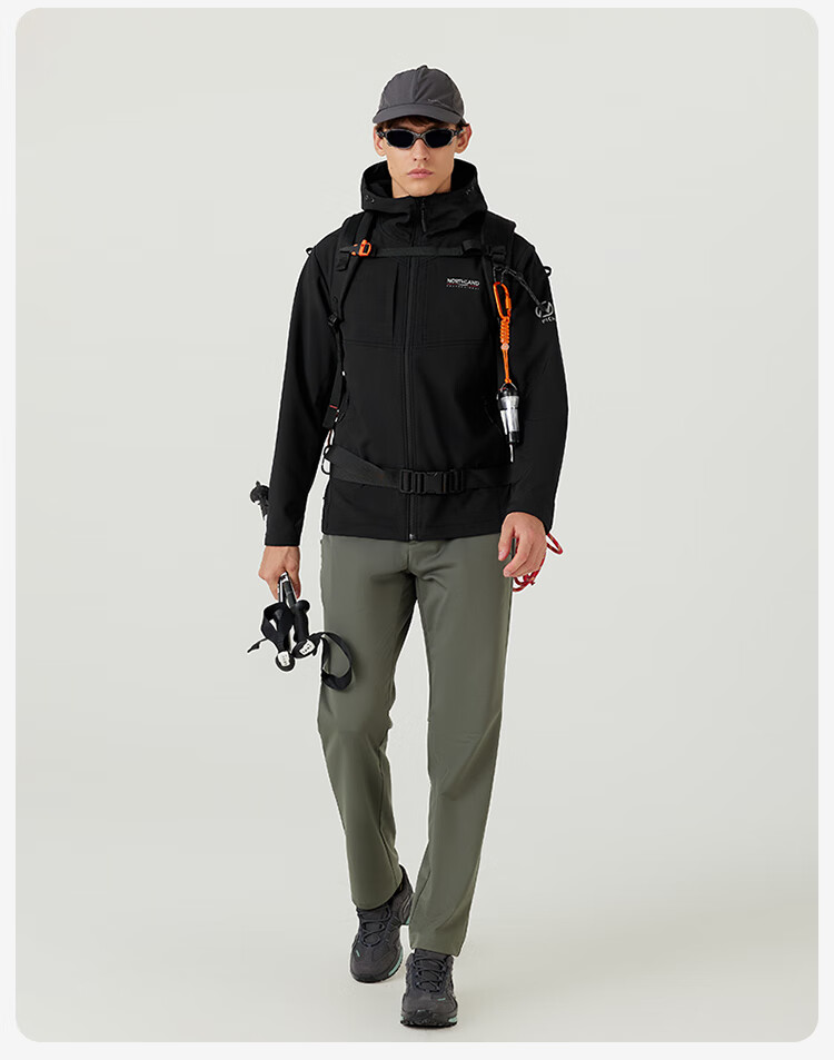 NORTHLAND Men's Gore-Tex Jacket, Outdoor Windproof And Water-Resistant Hiking Mountaineering Soft Shell Coat 14
