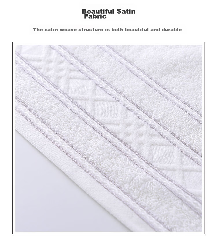 Grace Towel, Combed Cotton Towel, Single Boxed Face Towel, 34*72cm, Random Color, W0403 13