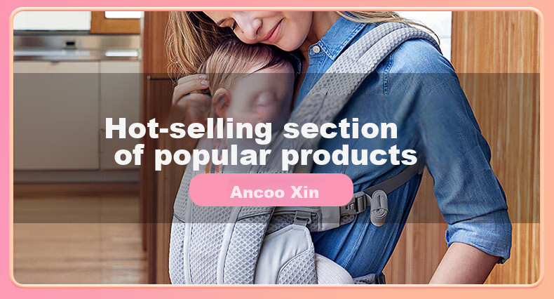 ERGObaby American Ergonomic Baby Carrier, Newborn Comfortable Strap, Breathable And Cool for Travel, Baby-Carrying Essential Breeze Wildflower Rice 1