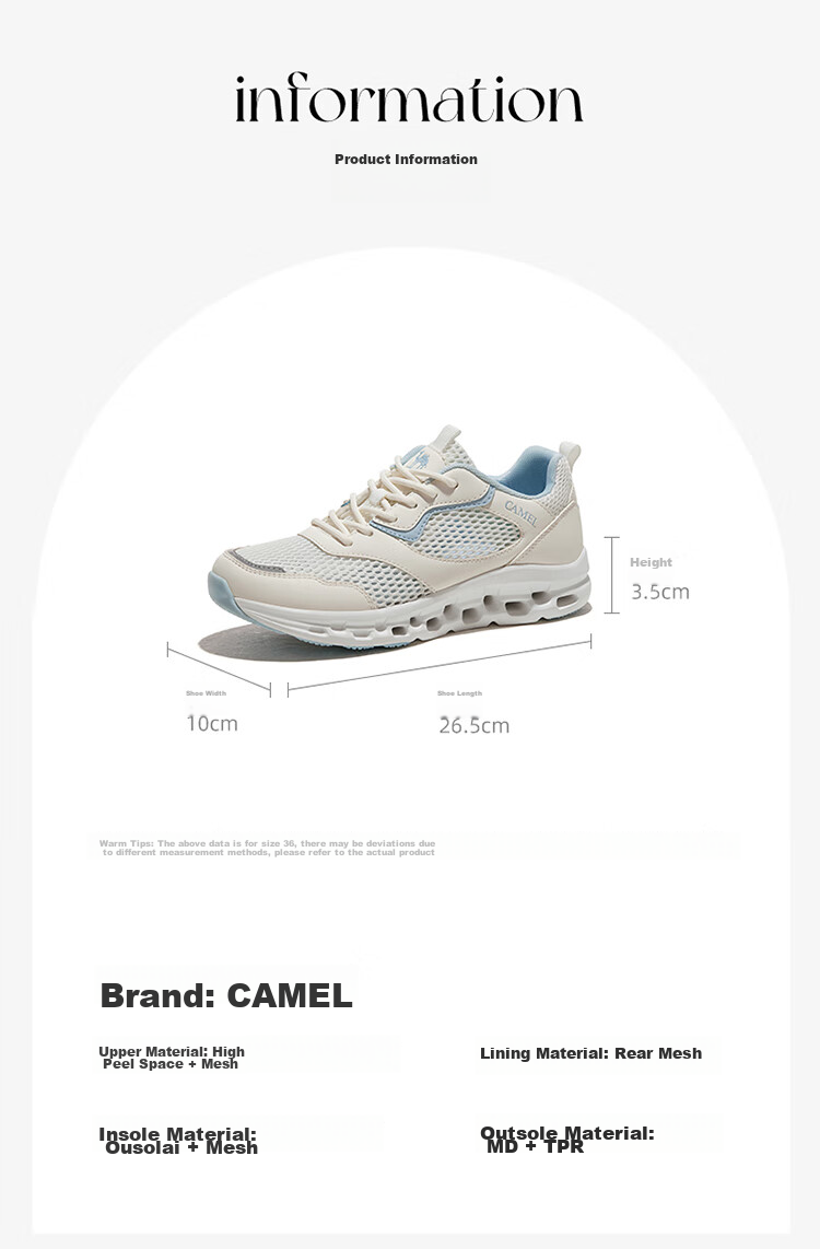 CAMEL Perforated Shoes, Summer Mesh Breathable Casual Shoes, Non-Slip Hollow Hiking Sneakers for Men And Wome 16