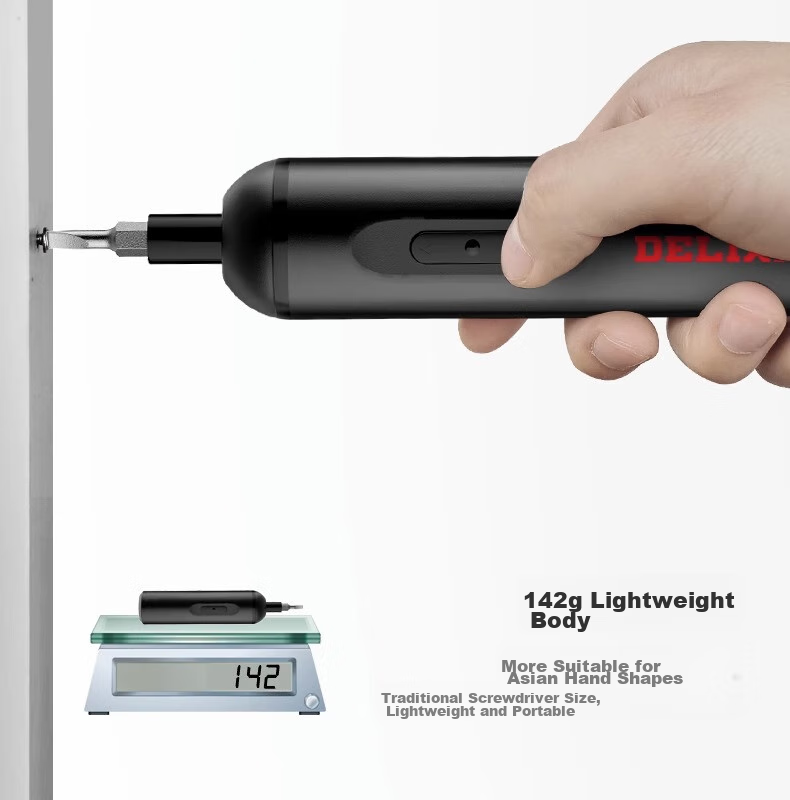 DELIXI ELECTRIC Electric Screwdriver, Portable Mini Multi-Function Rechargeable High-Voltage Insulated Screwdriver, Hand Drill, Electric Rotary Tool for Home Use 20