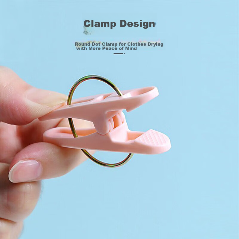 MENGTING Plastic Clothes Clips, Hanger Fixing Drying Clips, Sock Clips, Drying Clips, Windproof Small Clips, 30 Pieces