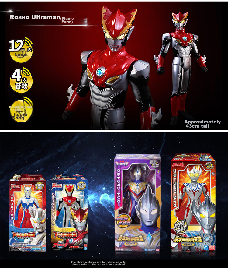 LDCX Children's Toy, Large-Sized Sound And Light-Emitting Action Figure for Boys, Birthday Gift, Ultraman Zeta Gift Box 6