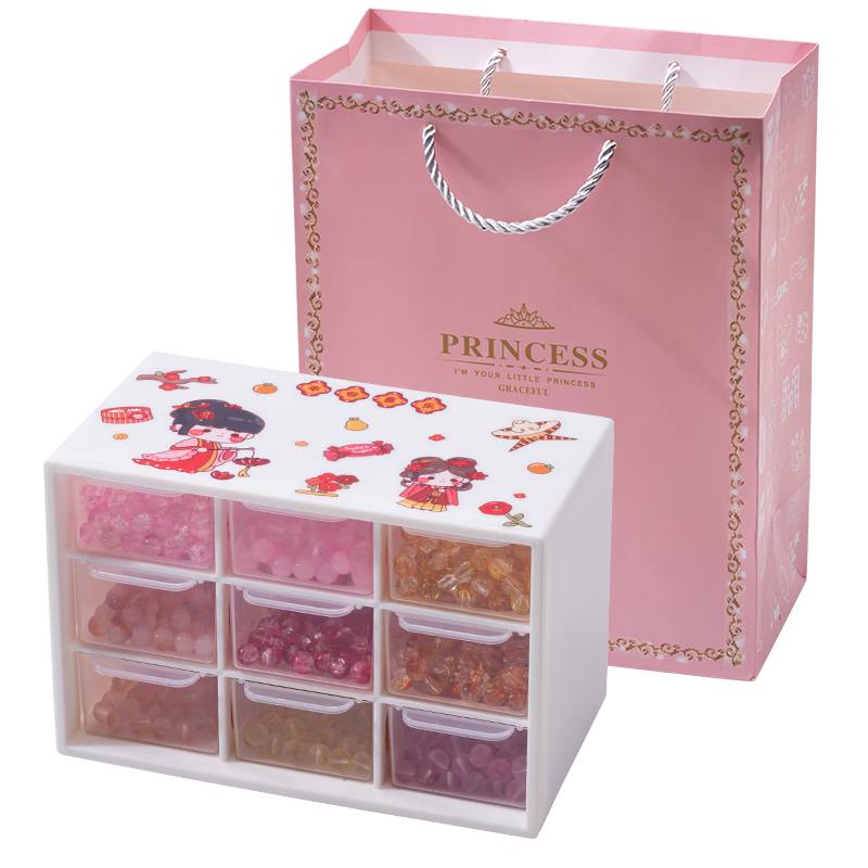 Huangen Vintage Beaded Bracelet DIY Jewelry Craft Toy for Girls Aged 6-10 And 12-15 Children's Birthday Gift 14