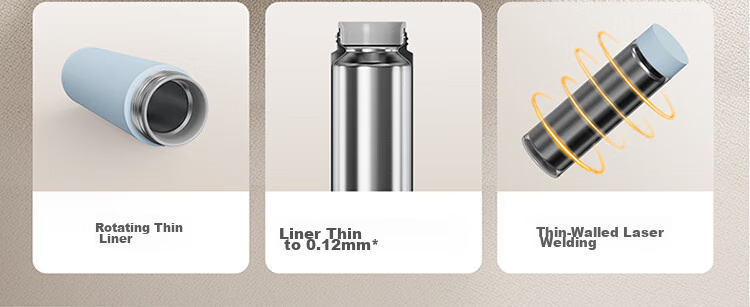 MIJIA Screw-Cap Cup, Insulated Mug, 316 Stainless Steel Vacuum Water Bottle, Portable Large-Capacity Coffee Cup, 500ml Navy Blue 5