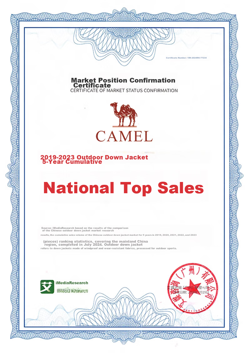 CAMEL [Wang Junkai's Style] Mid-Length down Jacket for Men And Women, Graphene Warm Coat W34CR07614 1
