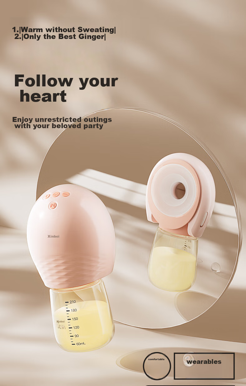 Xenbea Wearable Breast Pump with Bottle 8113-1 2
