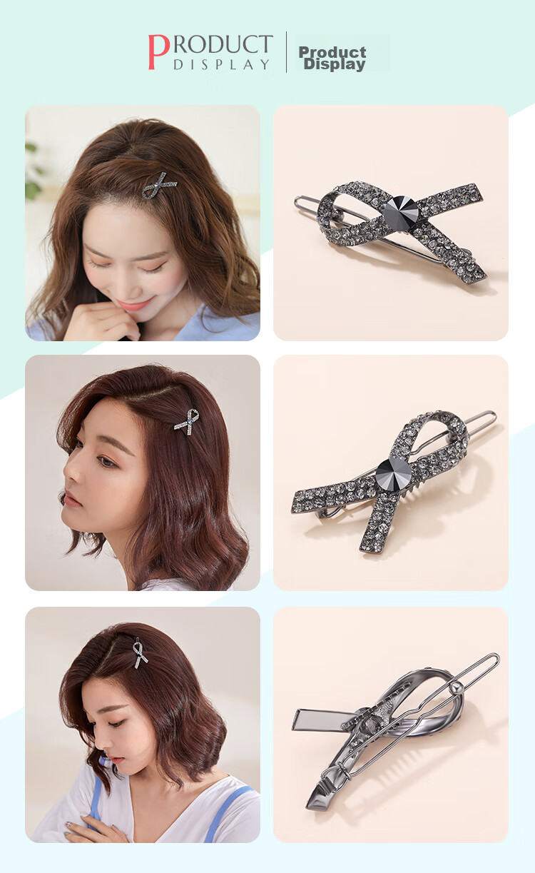 CHIMERA Leaf-Shaped Hair Clip, Duck-Bill Clip, Korean-Style Barrette, Bangs Clip, Hair Accessory, Women's Birthday Gift 16