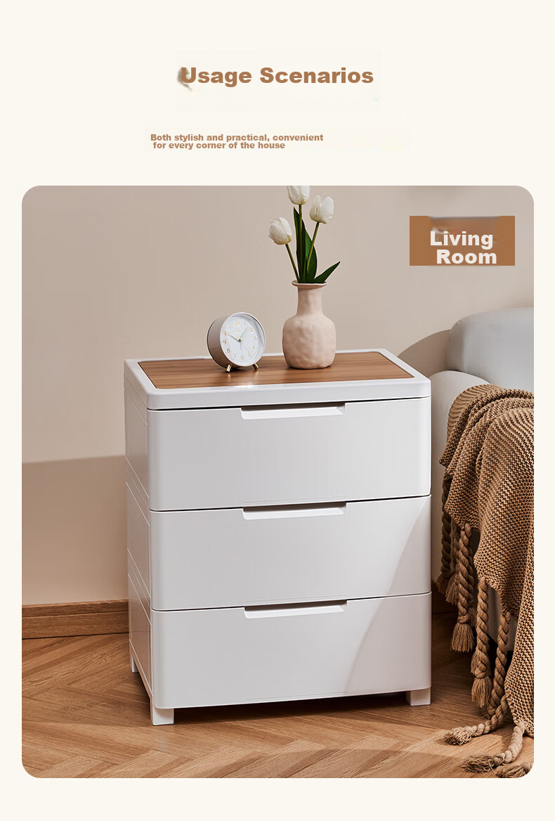 JEKO&JEKO Drawer Storage Cabinet for Bedroom And Living Room, Wardrobe, Bedside Table, Toy And Snack Organizer, Five-Drawer Chest with Five Layers 13