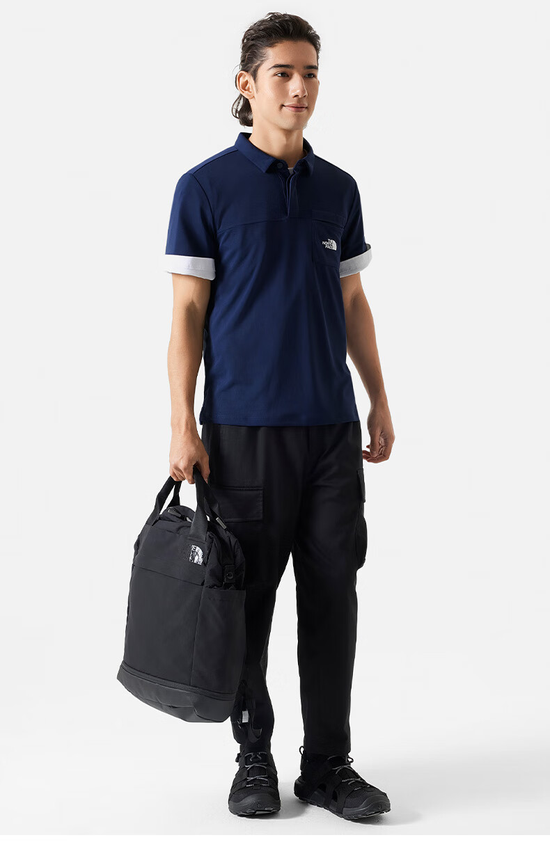 The North Face Men's Outdoor Quick-Dry Breathable Short-Sleeve Polo Shirt, 8AV2 Navy Blue/8K2, Size S 3