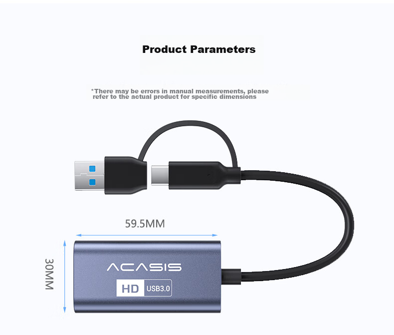 Acasis Video Capture Card for Switch/PS5/Smartphones/Tablets IPad/Cameras, 1080P HD Live Streaming Capture Device MS2130, Game Screen Casting And Recording VC-002 18