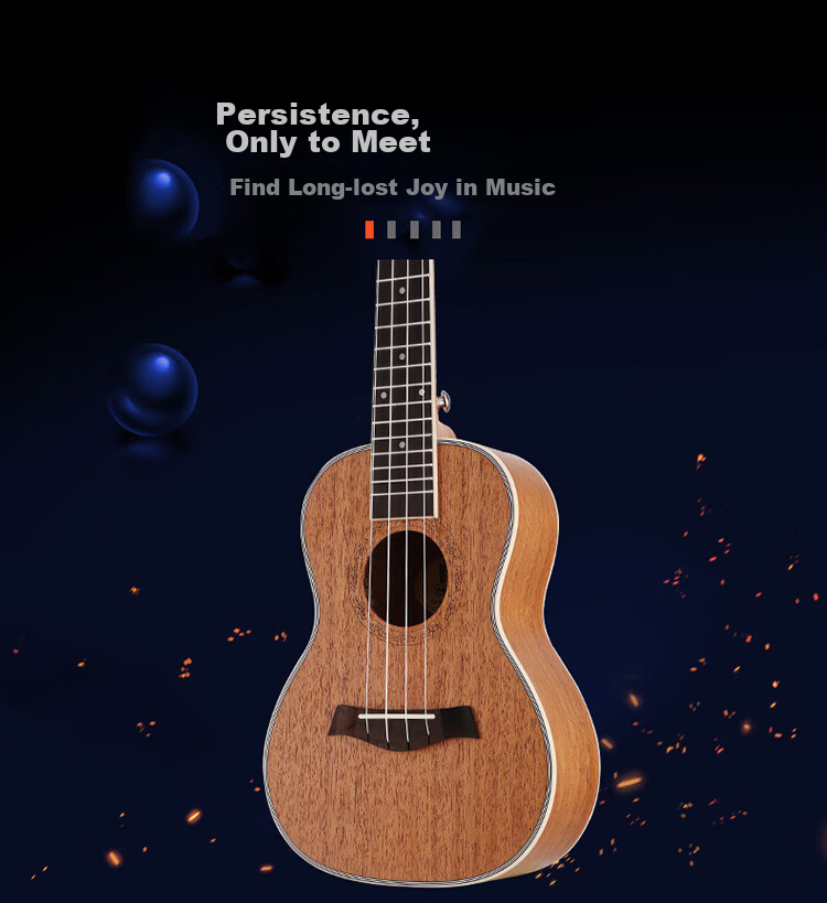 MOSEN MUS800 Ukulele, Classic All-Peach Wood Mini Guitar, 21 Inches 5