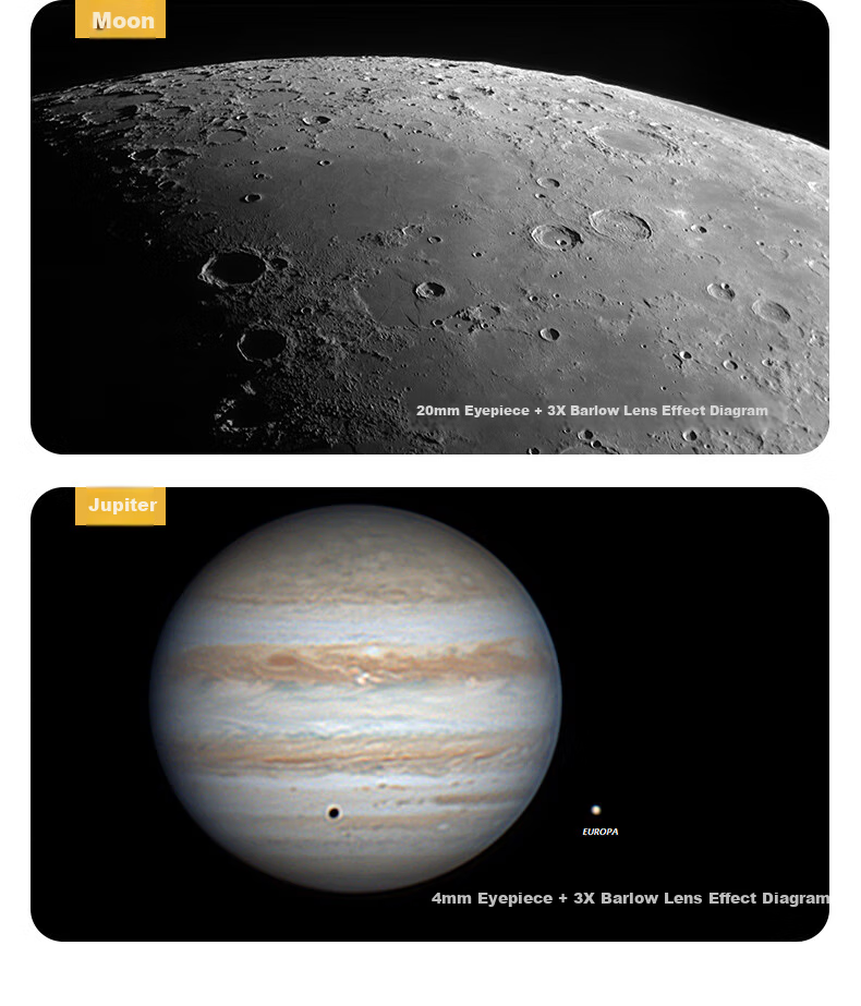 Xingtelang 90EQPro Large-Aperture High-Definition High-Magnification Professional Moon-Gazing Landscape Astronomical Telescope for Deep Space Exploration And Jupiter Viewing 15
