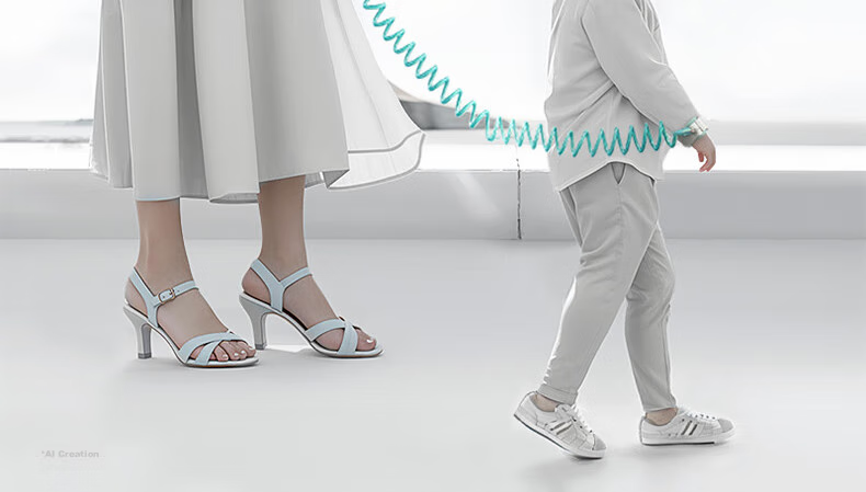 Babycare Anti-Lost Wristband, Anti-Loss Cord, Leash Rope, Twin Babies, 2m, Per Gree 2