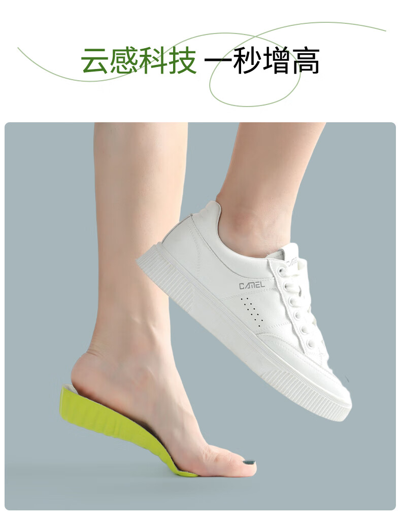 FOOTOPPO Men's Height Increasing Insoles Summer Invisible Comfortable Half Insoles Leather Shoes Height Increase Seven-Point Insoles for Women 5