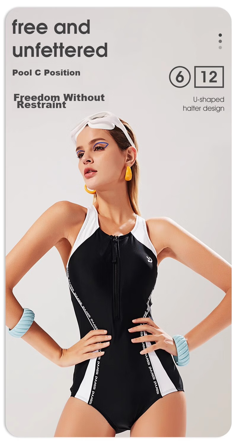 PULASSI Women's Swimsuit, Tummy Control, Slimming Effect, High-End Feel, 2026 New Popular Style, for Swimming Pool Racing, Sold by JD 2