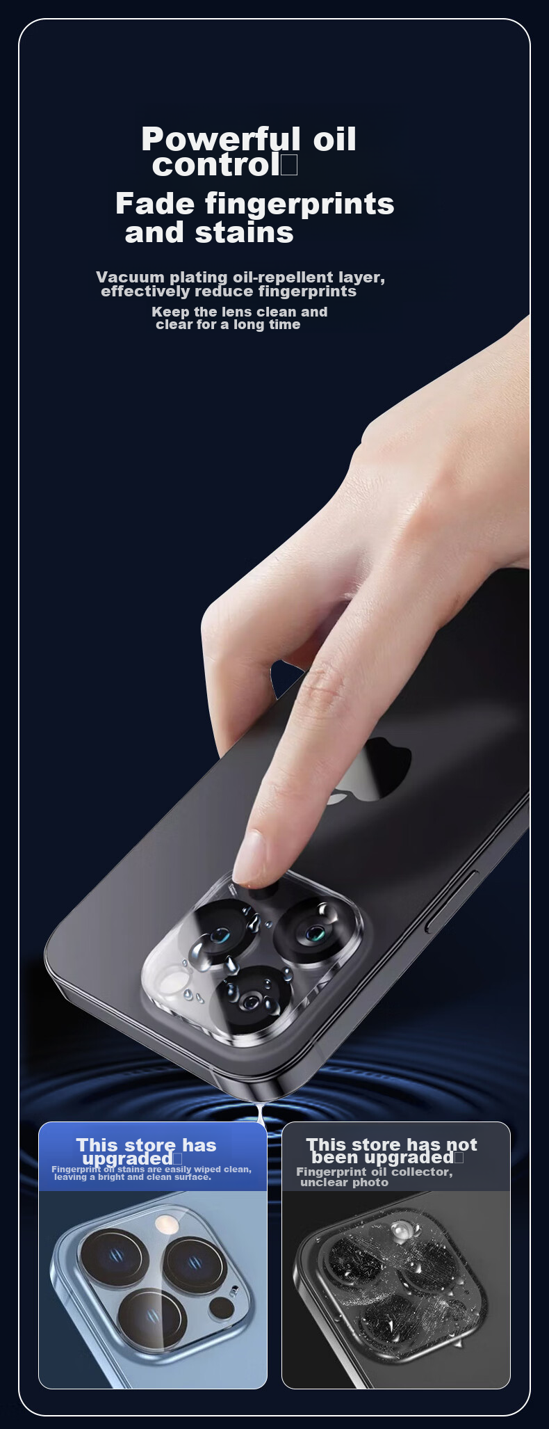 KOOLIFE Lens Protector for IPhone 15 Pro And IPhone 15 Pro Max, Camera Lens Cover, Rear Camera Protection Film for Smartphones, High-Definition Tempered Glass Anti-Drop Film 10