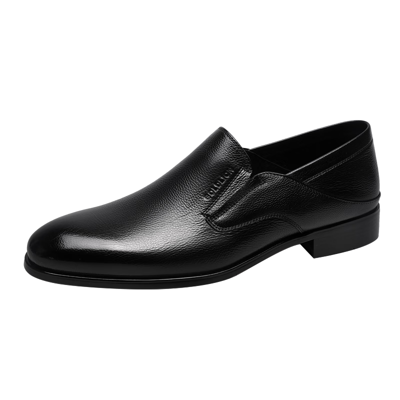 Goldlion Men's Business Leather Shoes, Spring Style, Soft And Durable Loafers, G521510038AAB, Black, Size 41