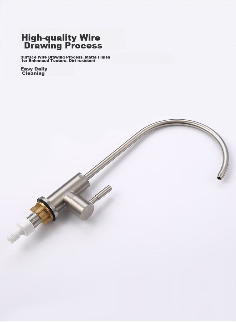 Larsd Direct Drinking Water Faucet, Kitchen Pure Water Purifier Tap, 4-Point Single Cold 304 Stainless Steel Faucet LD803 9