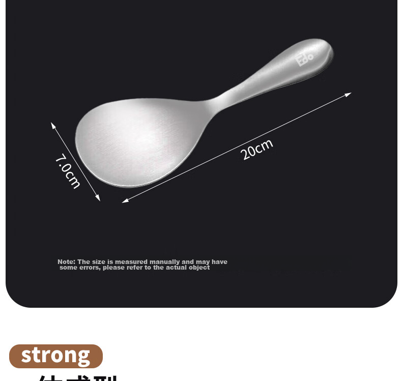 Edo 304 Stainless Steel Rice Spoon, Non-Stick Serving Spoon for Home And Restaurant Use, Rice Scoop, Tablespoon for Electric Rice Cooker 4