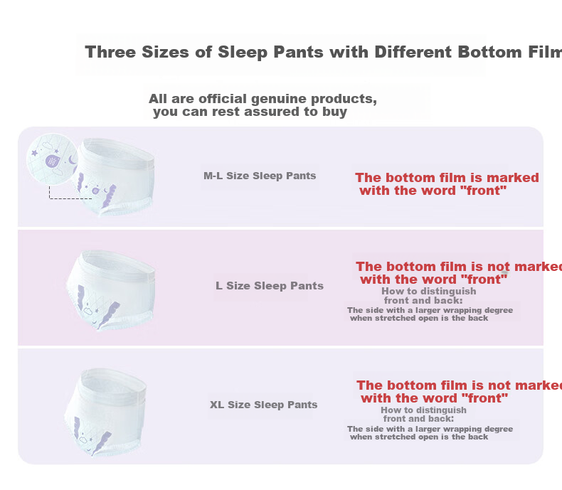 Beishute Sleep Pants, Night Use Pants-Shaped Sanitary Napkins, Sleep Pants M-L Size 10 Pieces 80-130 Jin, Sold by JD Safety Shorts 2