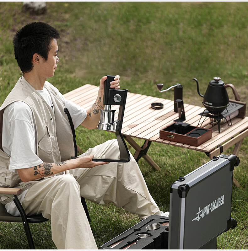 MHW-3BOMBER Portable Coffee Machine Sonic S7 Italian Espresso Manual Pressure Outdoor Kit [New Year Gift] 48