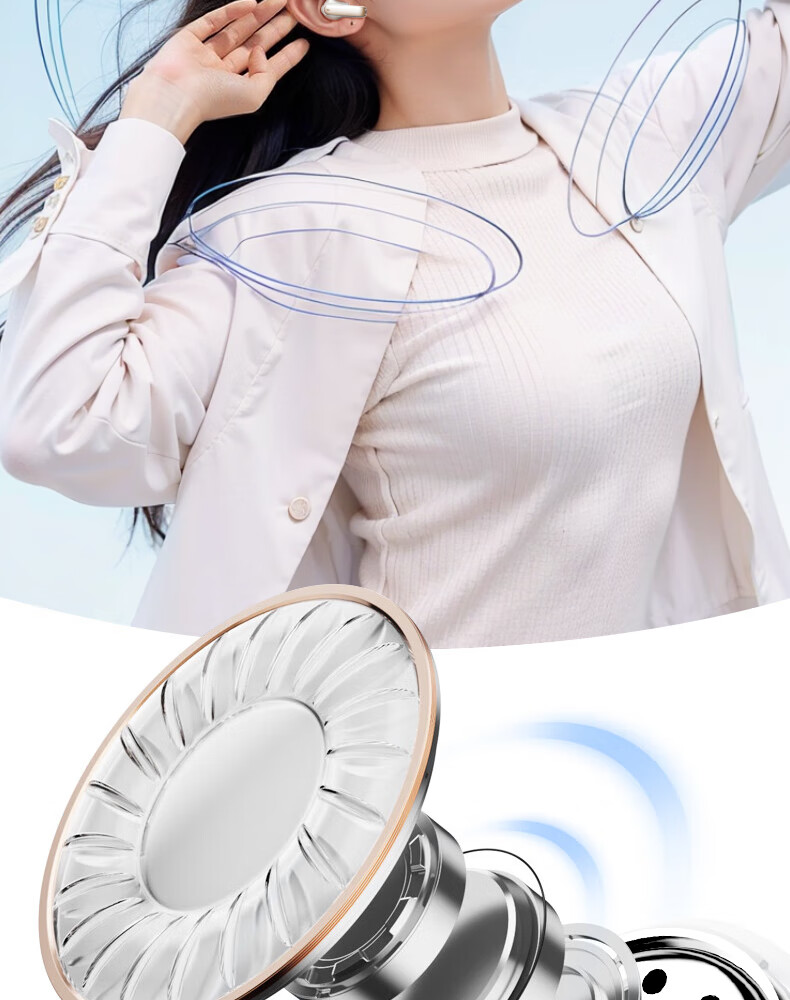 Lenovo [Ultra-Low Latency | E-Sports Grade] Gaming Headset, Bluetooth 5.4 Wireless Earphones, Semi-In Sound Positioning, RGB Lighting Effects, Long Battery Life, High-Definition Audio Quality, TG101 Moon Rock White 4