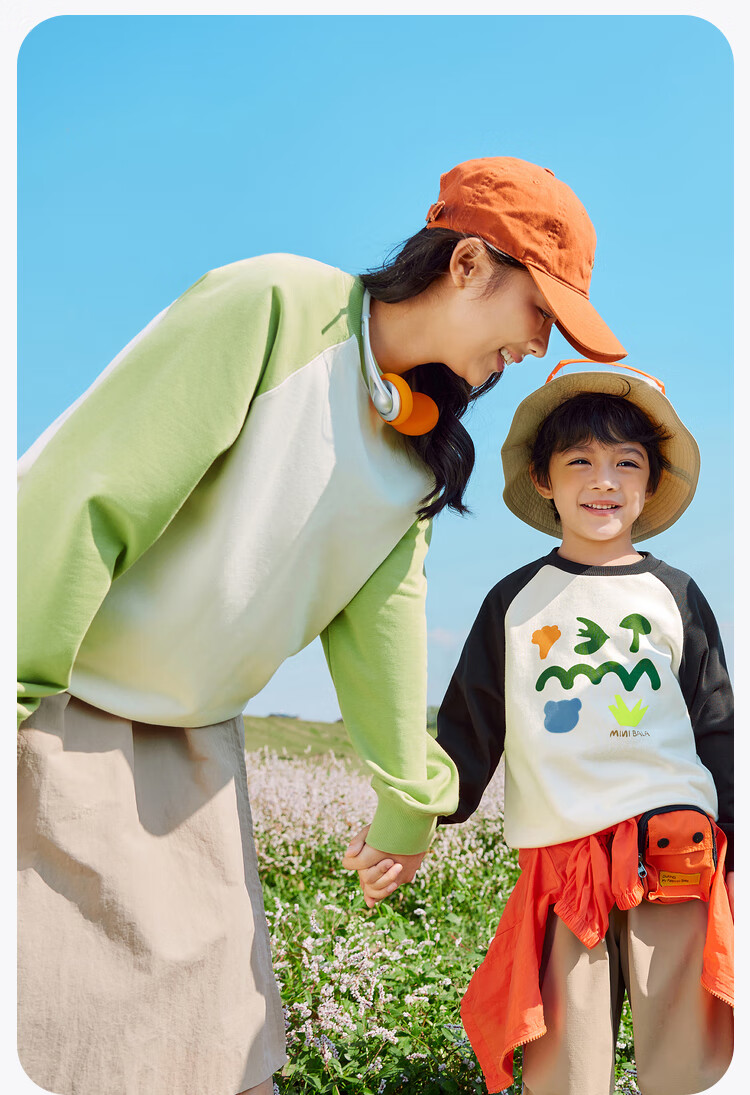 Minibala Children's Sweatshirt, Spring New Arrival, Parent-Child Matching Top, [Artist Collaboration] 4