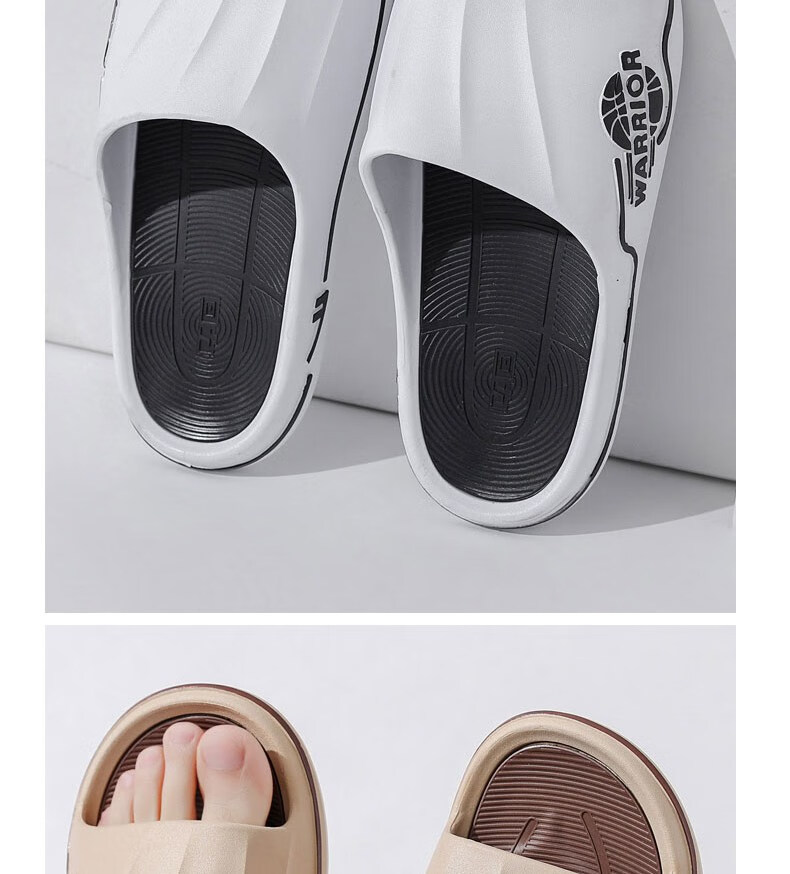 Huili Sports Slippers for Men, Indoor And Outdoor Wear, Comfortable Bathroom Soft Cushioning Non-Slip HL3986 Dark Green Black Size 44-45 20