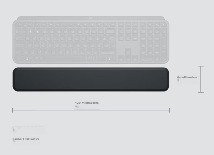 Logitech MX KEYS Professional Series High-Performance Business Keyboard Bluetooth Ultra-Thin Premium Office Keyboard Dark Gray [Bulk Purchase Discount] 22