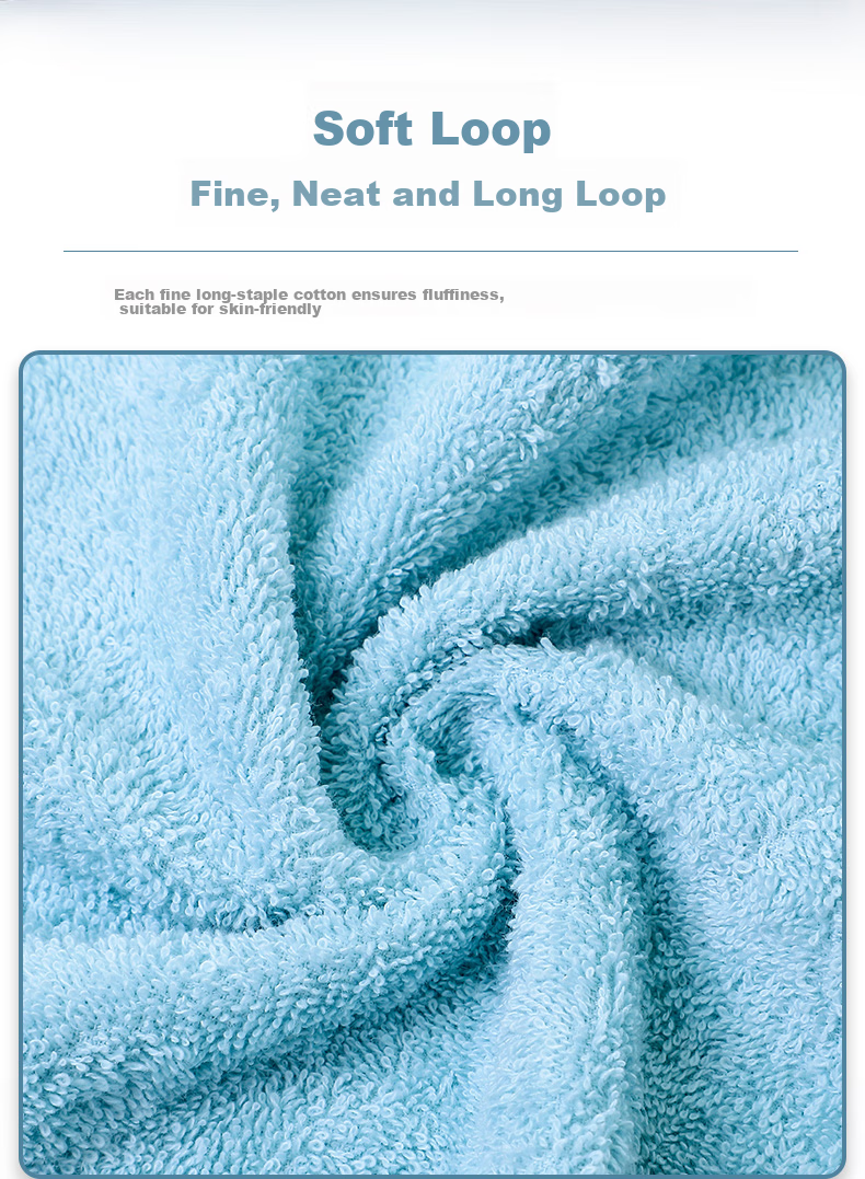 Grace Pure Cotton Towels, Adult Home Use Lint-Free Xinjiang Cotton Bath Face Towels for Men And Women, 3-Pack Sports Towels 7
