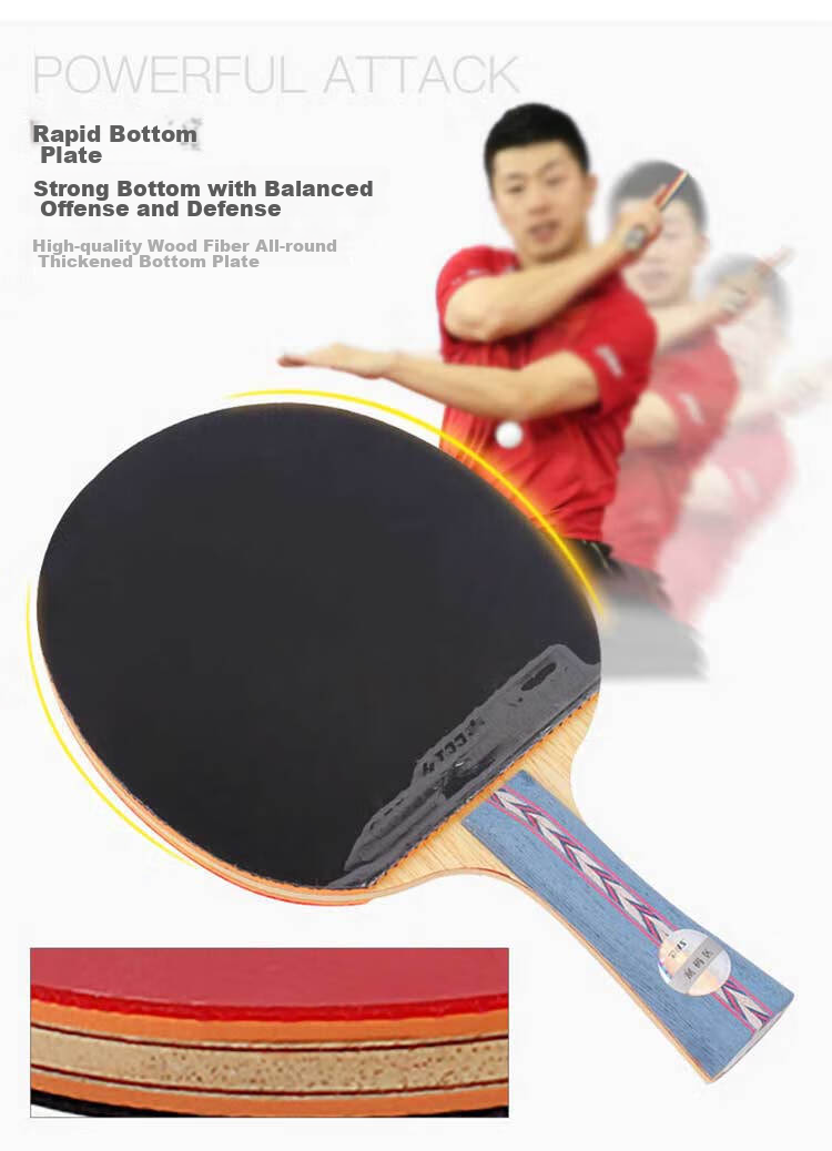 DHS Table Tennis Racket Kuangbiao Gift Box, Penhold Grip, Single Racket, Double-Sided Reverse Rubber, Birthday And Mid-Autumn Festival Gift, NO.2 2