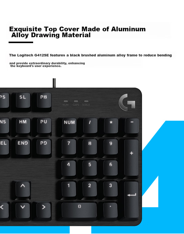 G G412TKL Wired Keyboard, Backlit Lighting Effects, Portable Compact Mechanical Switches (Similar to Brown Switch), No Numpad, 104 Keys, Valorant FPS E-Sports Gaming Keyboard 4