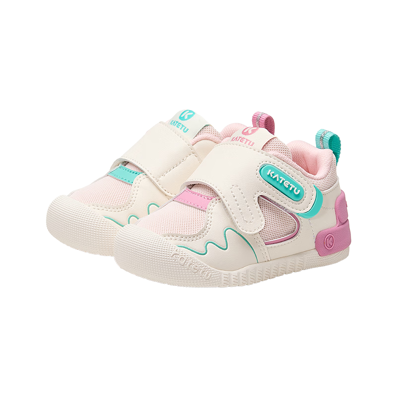 Katetu Baby Walking Shoes, Infant 1-3 Years Old Spring New Children's Shoes, Little K Shield Functional Shoes, Indoor Children's White Sneakers X4CEA26