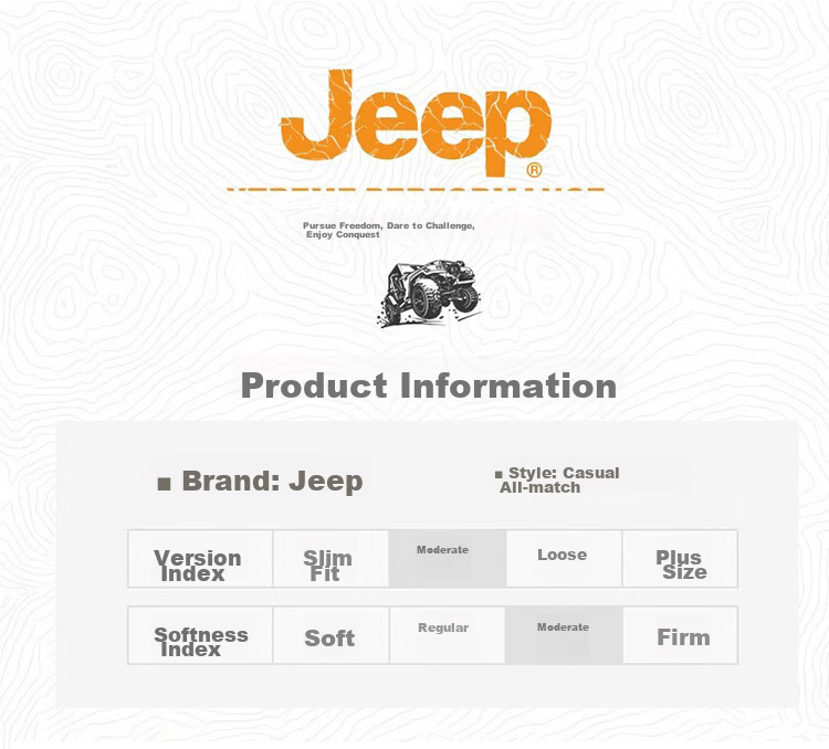 JEEP Men's Jacket, Spring And Autumn Workwear, Loose Casual Windbreaker for Couples, Black, Size M 5