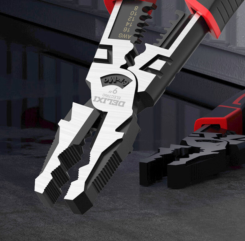 DELIXI ELECTRIC 8-Inch Multi-Function Combination Pliers Wire Stripper Cutter Lineman Pliers Six-in-One 2