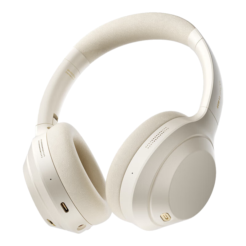 IKF T1 Max Active Noise Cancelling Headphones Bluetooth 2026 New Model Bluetooth 6.0 Wireless Wired HIFI Sound Quality Gaming Low Latency Ultra-Long Battery Life Cloud Rock White