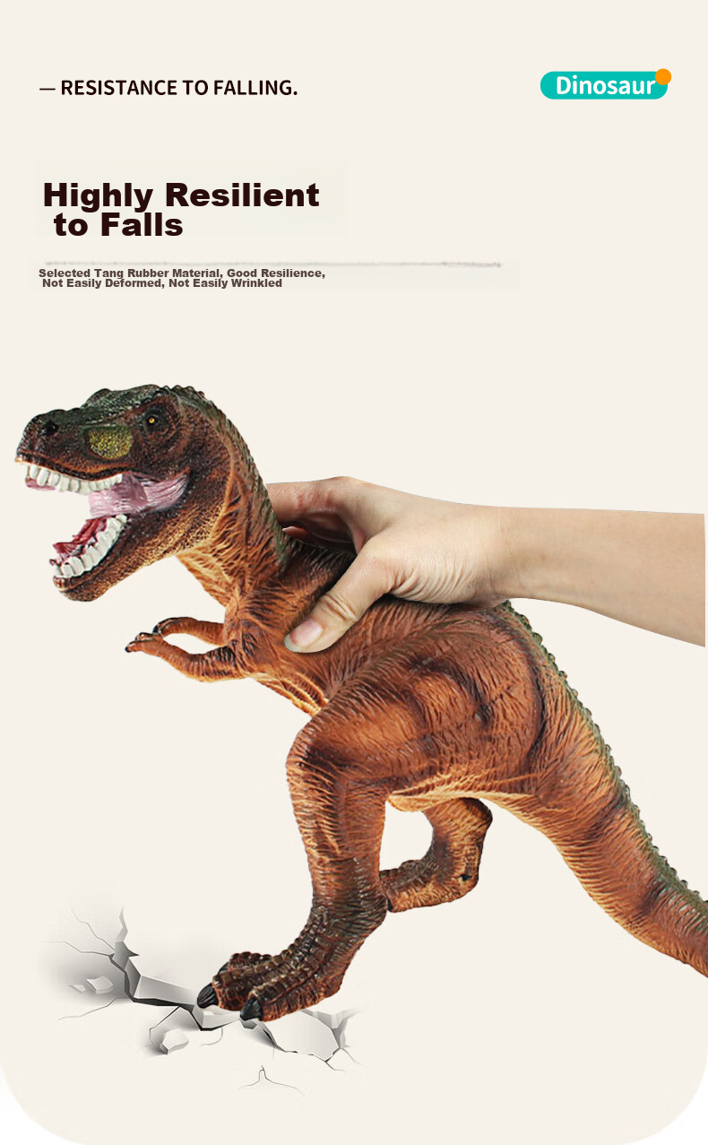 Babamama Children's Dinosaur Toy, Sound-Emitting Plastic Dinosaur Model, Jurassic Pterodactyl, New Year Gift 10