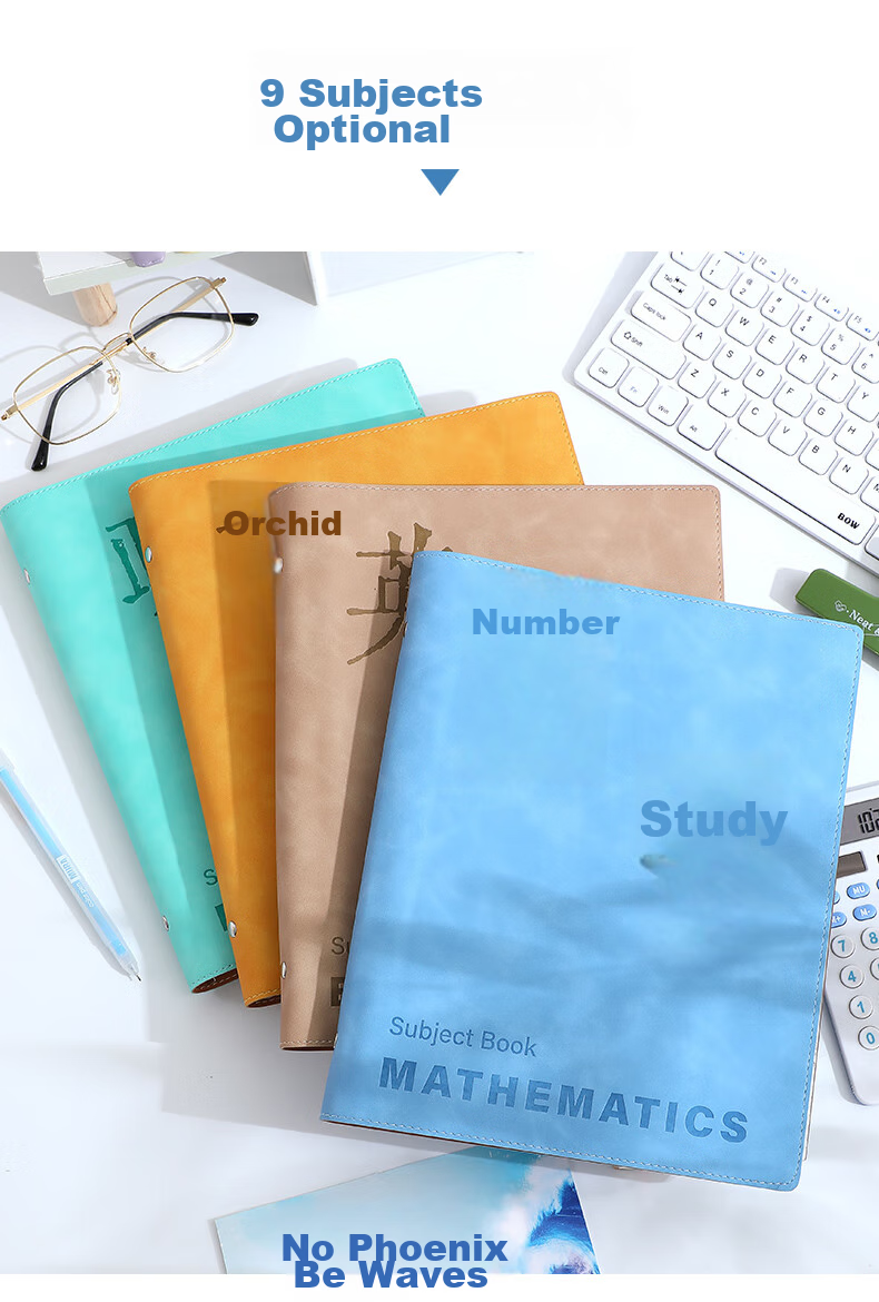 Zuolanzhe [Back to School Essential] Subject Loose-Leaf Notebook B5 High-Quality Soft Cover Thickened Comfortable for Middle And High School Students by Subject Error Correction Book for Chinese, Math, English And Other Subjects Homework Notebook 3