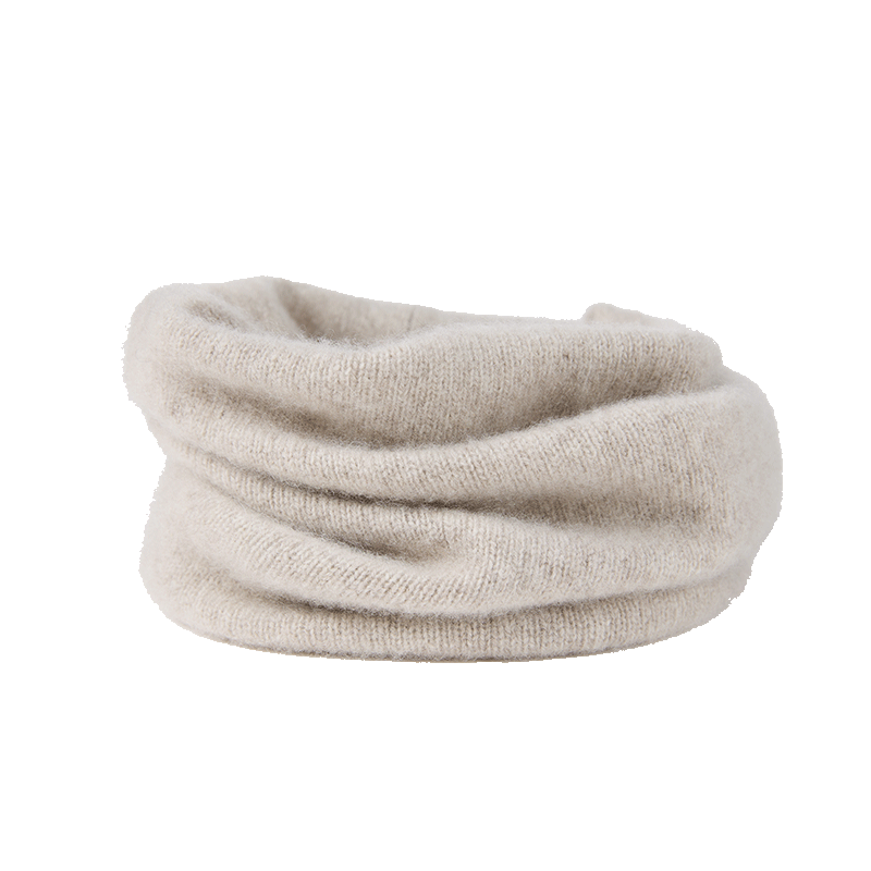JIUMU 100% Cashmere Warm Neck Warmer for Women, Autumn And Winter Cold Protection Neck Gaiter Scarf, Gift Box Set for Ladies
