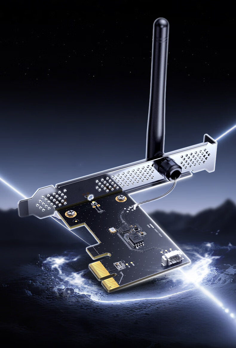 UGREEN PCIe Wireless Network Card WiFi6 Desktop AX300 Internal Network Card Motherboard WiFi Module Desktop Computer WiFi Receiver External Antenna 1