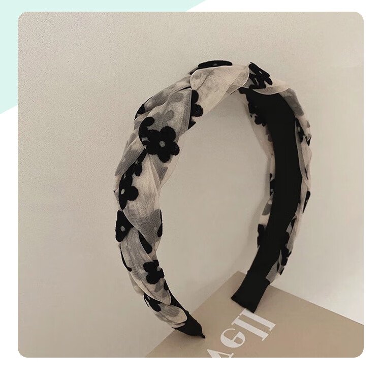 CHIMERA Korean Sweet Floral Hair Clip, Mesh Headband, Face-Washing Headband for Going Out, Hair Accessory, Women's Birthday Gift 7