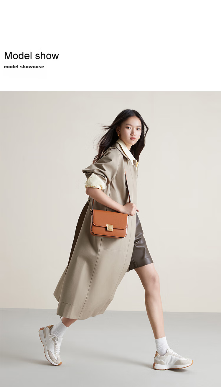 DISSONA Leather Tofu Bag, Single Shoulder Crossbody Bag, Small Square Handbag for Women, Black 5