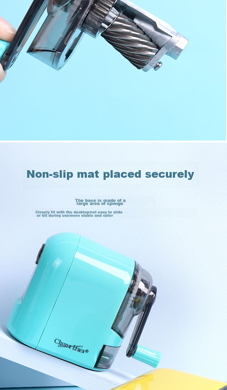 Zhonghua [Popular Product] H1002 Student Stationery Pencil Sharpener/rotary Pencil Sharpener/automatic Pencil Sharpener/Lemon Yellow 5