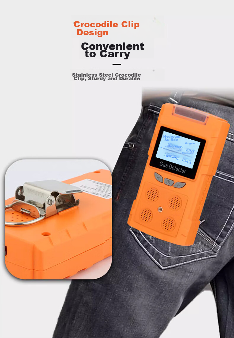 Beihai Pump-Suction Four-In Gas Detector, Combustible Gas Oxygen CO Hydrogen Sulfide, Confined Space Alarm PLT300-4 9
