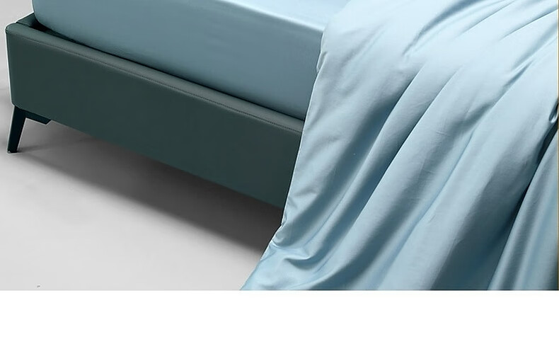 Shuixingjiafang Cotton Bed Sheet, 100% Pure Cotton, 60-Count Long-Staple Cotton, Satin Bedspread, Single Piece Bed Cover, Dust-Proof Mattress Cover, 180x200 25