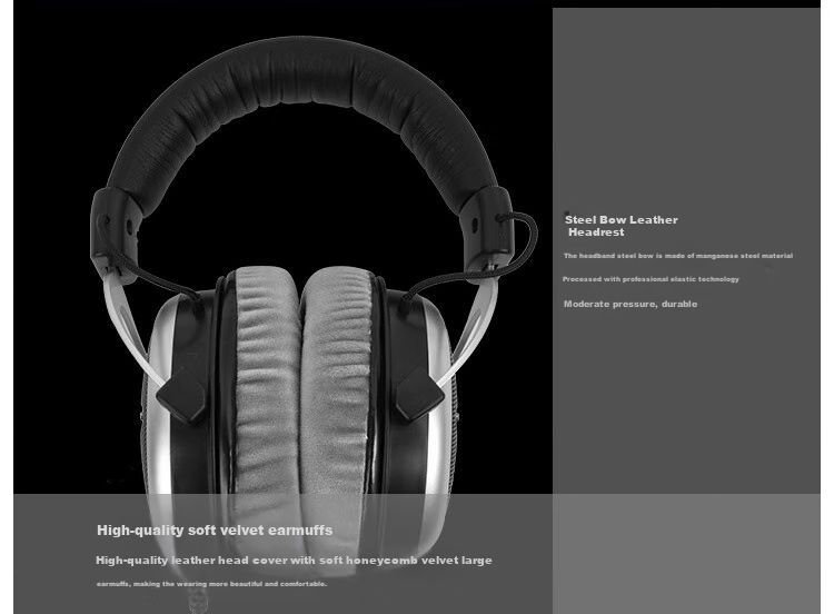 ISK HF-2010 Professional Over-Ear Monitoring Headphones, Comfortable Full-Enclosed Cavity Design, Gaming Headphones for Computer And Mobile Phones, Sound Card Karaoke Recording And Gaming Music 2