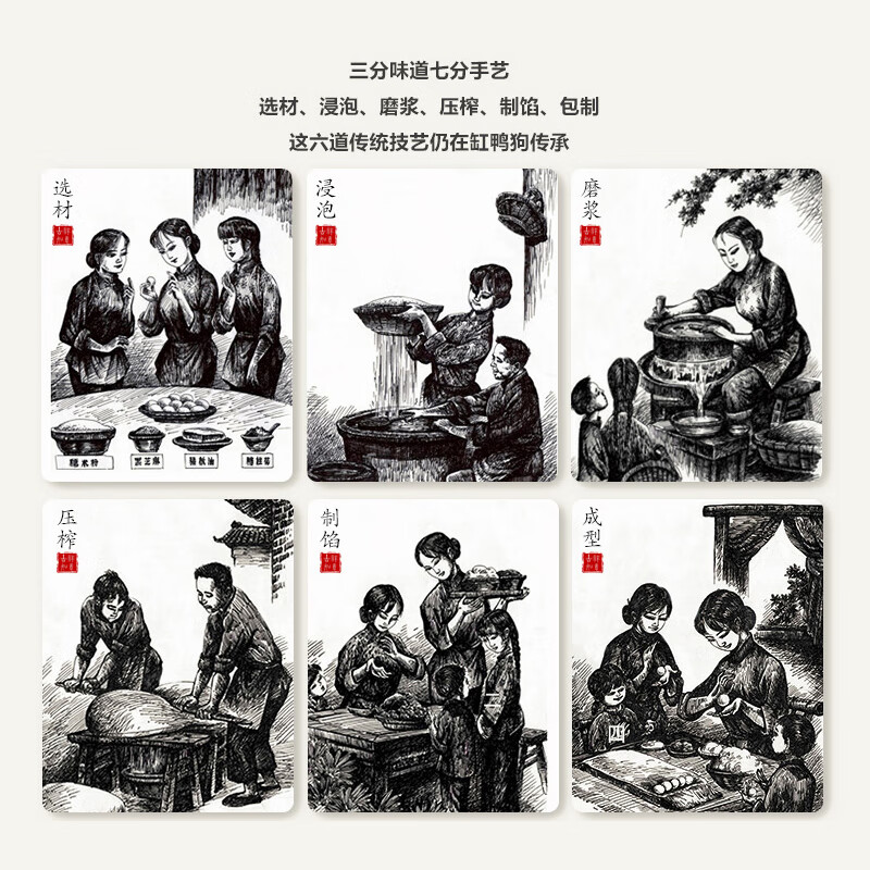 缸鸭狗 1926 蛋黄流沙小汤圆144g*2 24只 中华老字号 网红 小圆子奶茶甜品